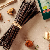 Baccelli di vaniglia biologica gourmet del Madagascar (14-18 cm)