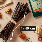 Baccelli di vaniglia biologica gourmet del Madagascar (14-18 cm)