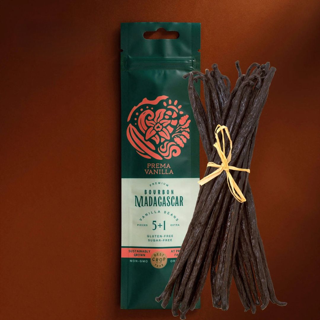 Baccelli di vaniglia biologica gourmet del Madagascar (14-18 cm)