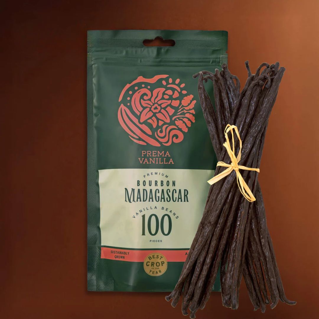 Baccelli di vaniglia biologica gourmet del Madagascar (14-18 cm)