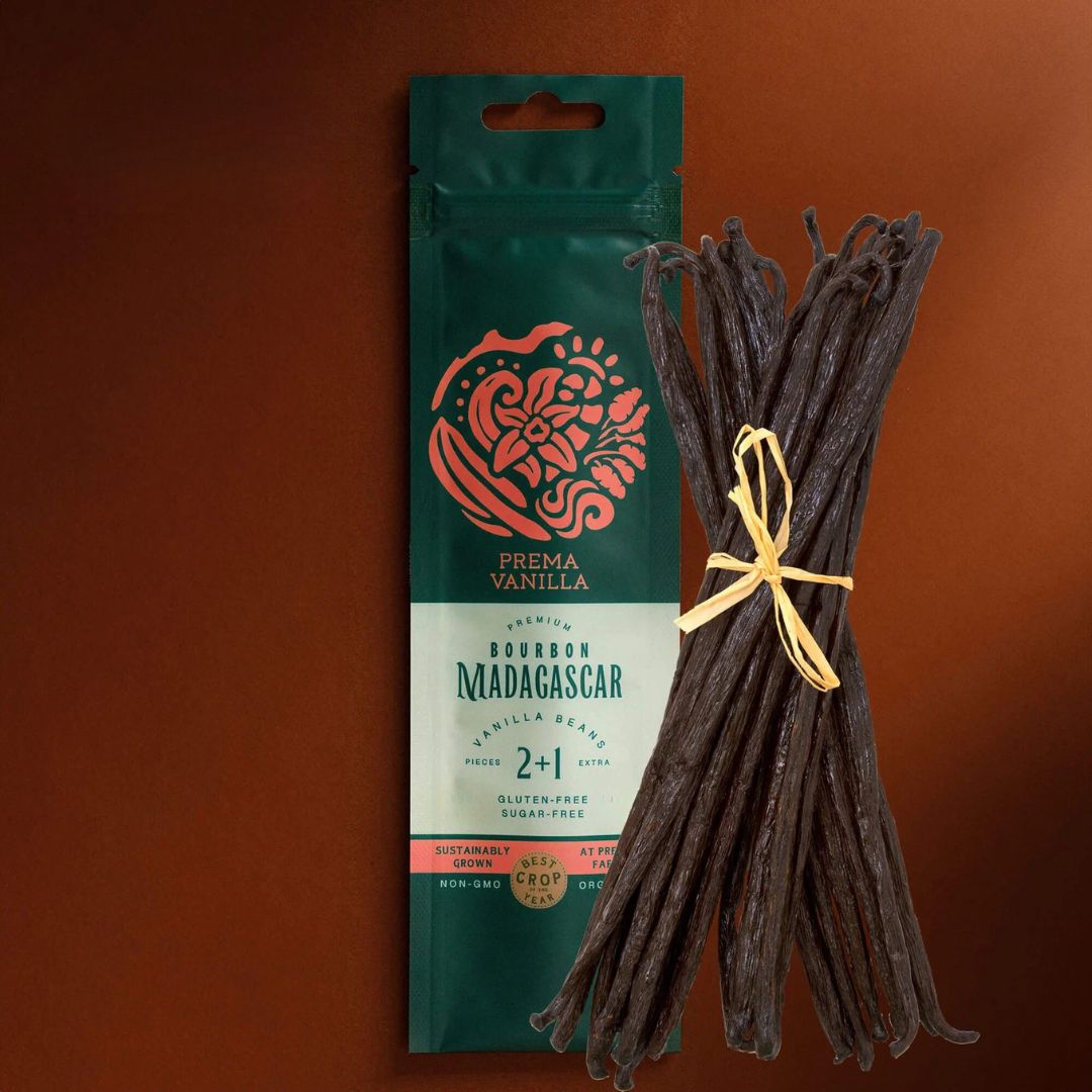 Baccelli di vaniglia biologica gourmet del Madagascar (14-18 cm)