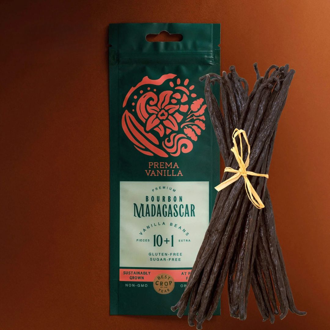 Baccelli di vaniglia biologica gourmet del Madagascar (14-18 cm)